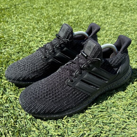 Adidas Men's UltraBOOST 4.0 DNA Running Shoes | Triple Black | Size 9.5 - Picture 1 of 6